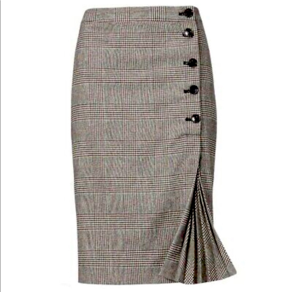 3 for 25!🌻 Banana Republic Glen Plaid Button Skirt 🌻